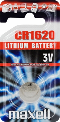 Attēls no Maxell CR1620 baterijas blistera iepakojums 3V (1 gab.)