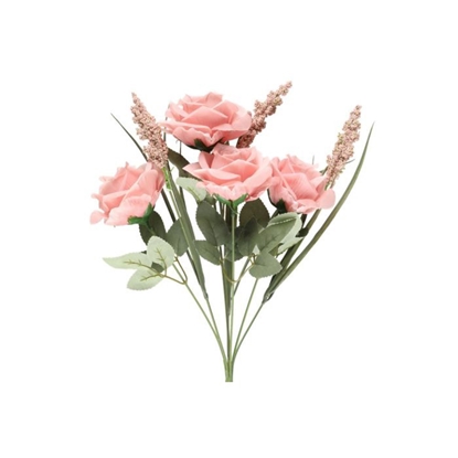 Изображение Mākslīgie augi 4Living Rožu pušķis rozā 38cm
