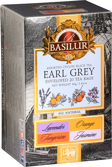 Picture of Melnā tēja Basilur EARL GREY ASSORTED 20 paciņas