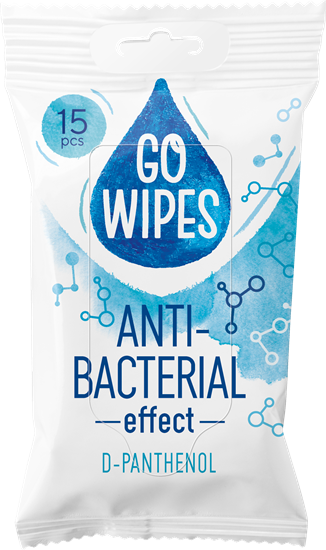 Picture of Mitrās salvetes GOWIPES Antibact D-Panthenol 15 gab