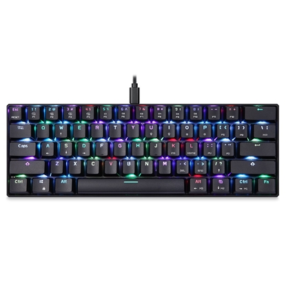 Picture of Motospeed CK61 RGB Mechanical Gaming Keyboard With LED BackLight / USB