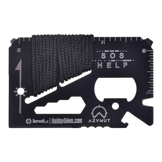 Picture of Multitool AZYMUT TOOL CARD multifunctional card - 13 tools + case 85/53 mm (H-O200930TC)