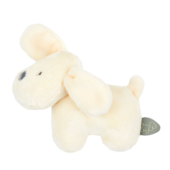Изображение NATTOU Pliušinis barškutis „Šuniukas Charlie“, vanilinis, 15 cm