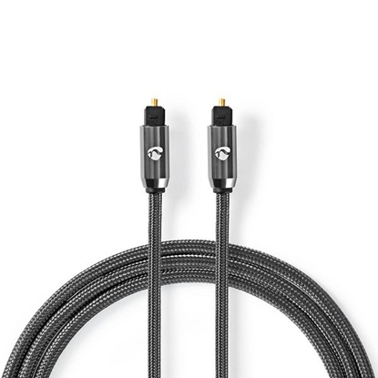 Picture of NEDIS CATB25000GY10 TosLink Optical audio Cable 1m