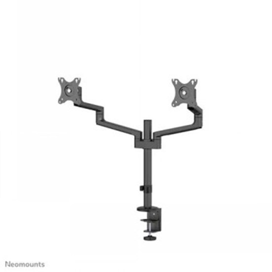 Изображение NEOMOUNTS SCREEN DESK MOUNT FOR TWO SCREENS, BLACK (CLAMP+GROMMET) 