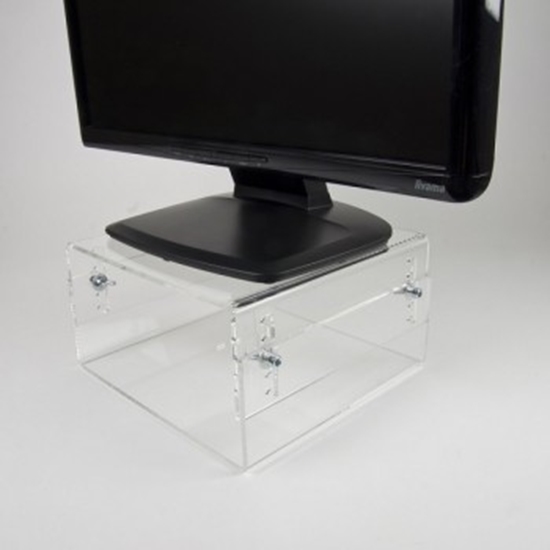 Picture of NEWSTAR ACRYLIC MONITOR RISER (HEIGHT ADJUSTMENT: 7-13 CM) 25 KG -