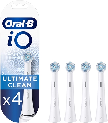 Изображение Oral-B | iO Ultimate Clean | Toothbrush Replacement Heads | Heads | For adults | Number of brush heads included 4 | White