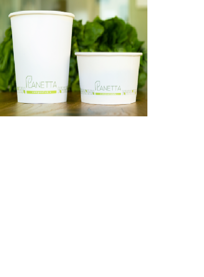 Picture of Papīra zupas trauks 700ml, PLA, 0.245kg, 25gab