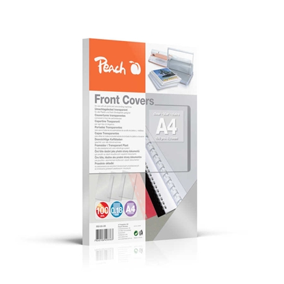 Attēls no Peach PB100-06 binding cover A4 Transparent 100 pc(s)