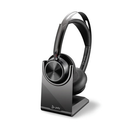 Picture of POLY Voyager Focus 2 UC Headset Wired & Wireless Head-band Office/Call center USB Type-A Bluetooth Black