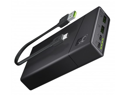 Изображение Power Bank Green Cell GC PowerPlay20 20000mAh with fast charging 2x USB Ultra Ch. 2x USB-C PBGC03