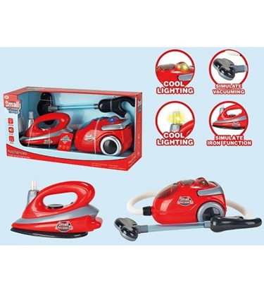 Attēls no Putekļusūcēja un gludekļa komplekts (skaņa, gaisma) 40x20x15 cm 576902