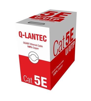 Attēls no Q-LANTEC KIU5OUTS305Q networking cable 305 m Cat5e U/UTP (UTP) Black
