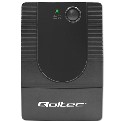 Picture of Qoltec 53773 uninterruptible power supply (UPS) Line-Interactive 0.85 kVA 480 W 1 AC outlet(s)