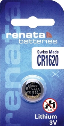 Изображение Renata CR1620 baterijas blistera iepakojums 3V (1 gab.)