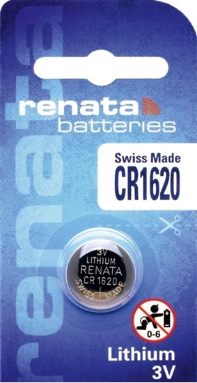Picture of Renata CR1620 baterijas blistera iepakojums 3V (1 gab.)
