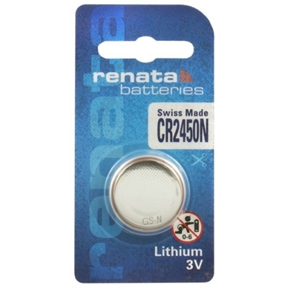 Изображение Renata CR2450 baterijas blistera iepakojums Lithium 3V 1.gab