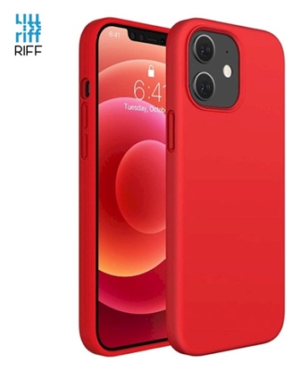 Picture of Riff Plāns & Mīksts silikona aizmugures maks ar mīkstu iekšpusi priekš Apple iPhone 15 Plus Red
