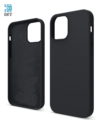 Picture of Riff Plāns & Mīksts silikona aizmugures maks ar mīkstu iekšpusi priekš Apple iPhone 15 Pro Black