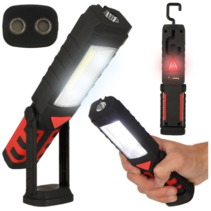 Picture of RoGer 3in1 Flashlight USB / COB / 1200 mAh / 200 lm