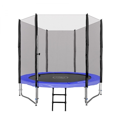 Attēls no RoGer Trampoline with an External Safety Net and a Ladder 244cm