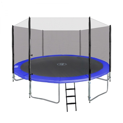 Picture of RoGer Trampoline with an External Safety Net and a Ladder 366cm