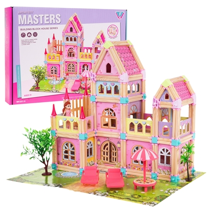 Изображение RoGer Wooden Doll House 183 pcs.