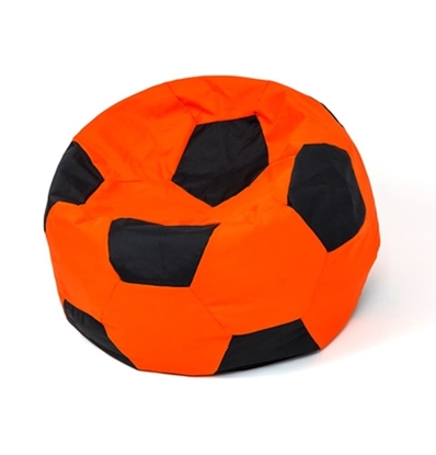 Attēls no Sako bag pouf Ball orange-black L 80 cm