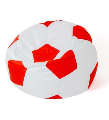 Изображение Sako bag pouf Ball white-red XL 120 cm