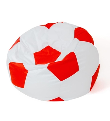 Picture of Sako bag pouf Ball white-red XXL 140 cm