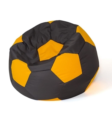 Picture of Sako bag pouffe Ball black-yellow L 80 cm