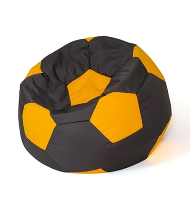 Attēls no Sako bag pouffe Ball black-yellow XXL 140 cm