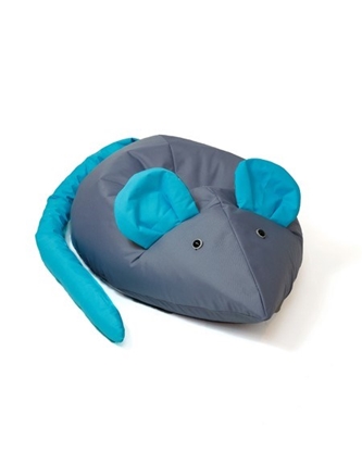 Attēls no Sako bag pouffe Mouse grey-blue L 110 x 80 cm