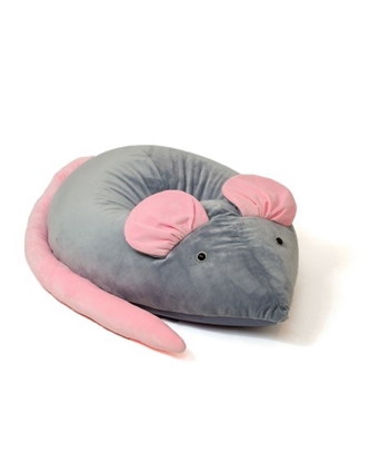 Attēls no Sako bag pouffe Mouse grey-pink L 110 x 80 cm