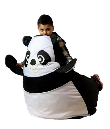 Изображение Sako bag pouffe Panda black and white XL 130 x 90 cm