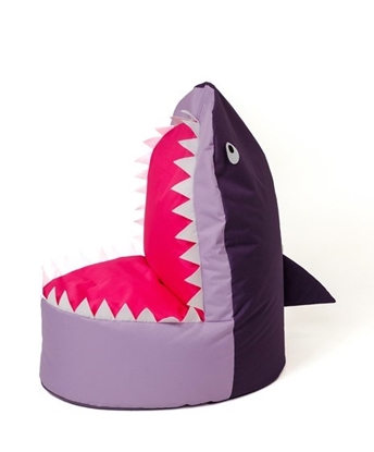 Attēls no Sako bag pouffe Shark purple-light purple XXL 100 x 60 cm