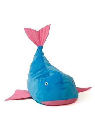 Изображение Sako bag pouffe Whale blue-pink L 110 x 80 cm