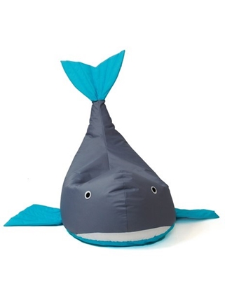 Изображение Sako bag pouffe Whale grey-blue L 110 x 80 cm