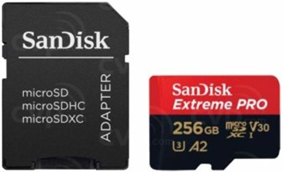 Picture of Sandisk MicroSDXC 256GB + SD adapter Memory Card