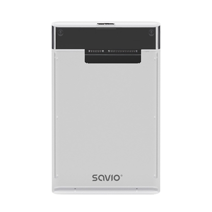 Изображение Savio 2.5" External HDD/SSD enclosure, USB 3.0, transparent, AK-66