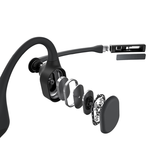Picture of SHOKZ OpenComm UC - Black Headset Wireless Ear-hook Office/Call center Bluetooth