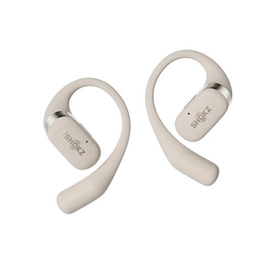 Picture of SHOKZ OpenFit Headphones Wireless Ear-hook Calls/Music/Sport/Everyday Bluetooth White