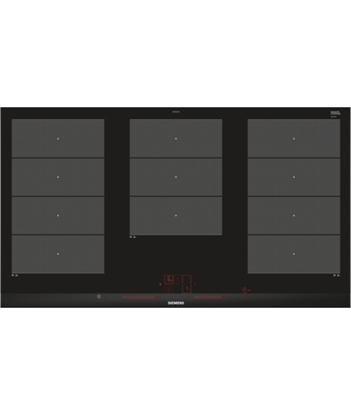 Picture of Siemens EX975LXC1E hob Black, Stainless steel Built-in Zone induction hob 5 zone(s)