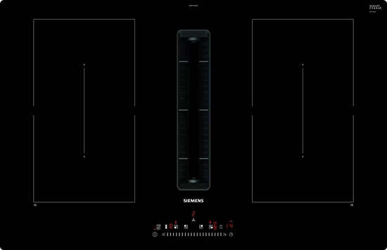 Изображение Siemens iQ500 ED811FQ15E hob Black Built-in 80 cm Zone induction hob 4 zone(s)
