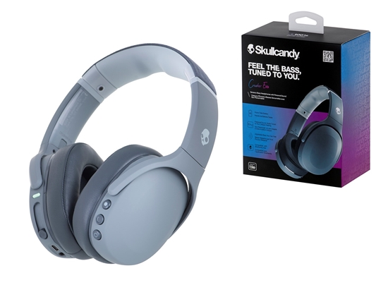 Picture of Skullcandy Crusher Evo Headphones Wired & Wireless Head-band Calls/Music USB Type-C Bluetooth Grey