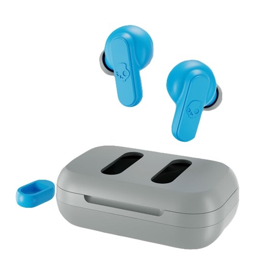 Picture of Skullcandy Dime Headset Wireless In-ear Calls/Music Micro-USB Bluetooth Blue, Light grey