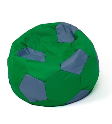 Изображение Soccer Sako bag pouffe green-grey L 80 cm