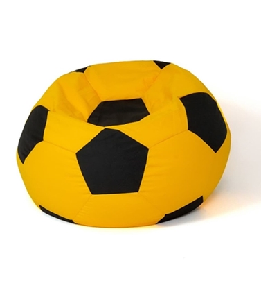 Attēls no Soccer Sako bag pouffe yellow-black XL 120 cm