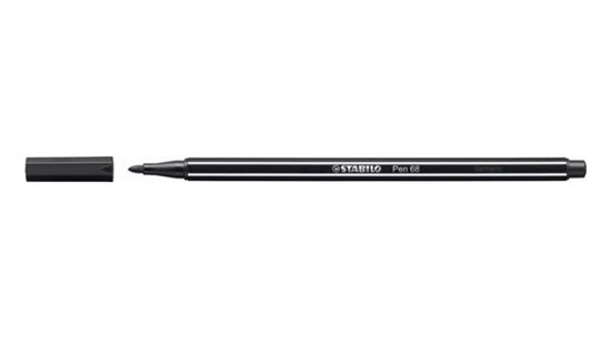 Picture of STABILO Pen 68 felt pen Black 1 pc(s)