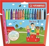 Picture of STABILO Trio A–Z felt pen Fine Multicolour 18 pc(s)